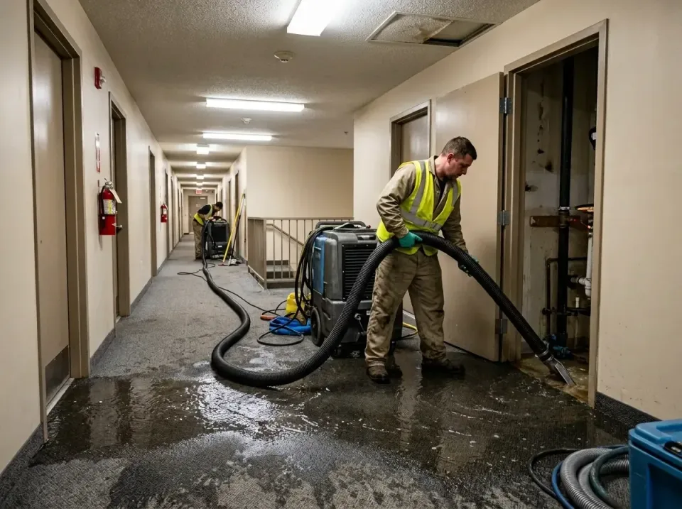 multi-unit-apartment-hallway-f-005 — frequently asked questions, Emergency Burst Pipe Water Extraction & Removal in Innsbroo…